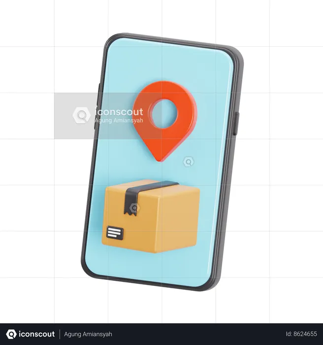 Package Tracking App  3D Icon