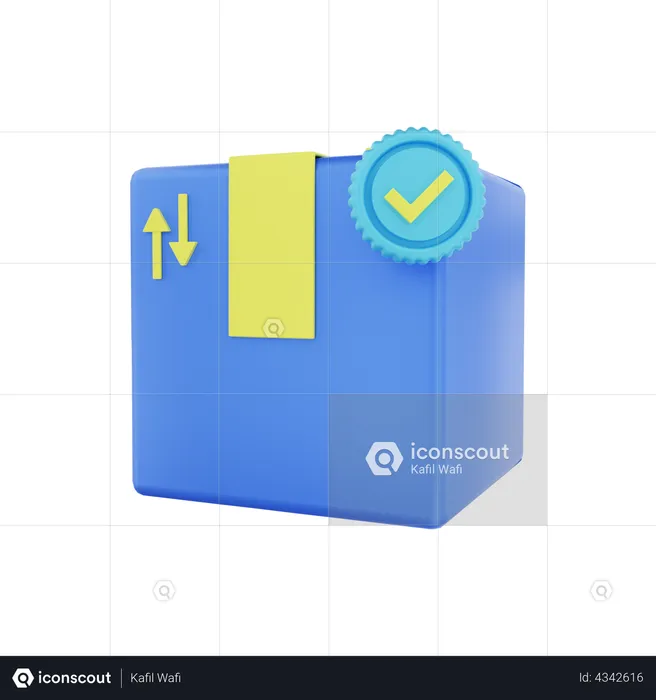 Package Verified  3D Illustration