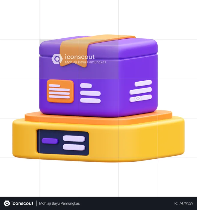 Package Weight Scale  3D Icon