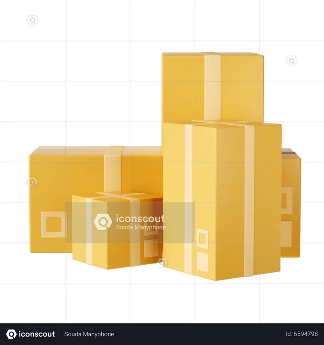 Packages  3D Illustration