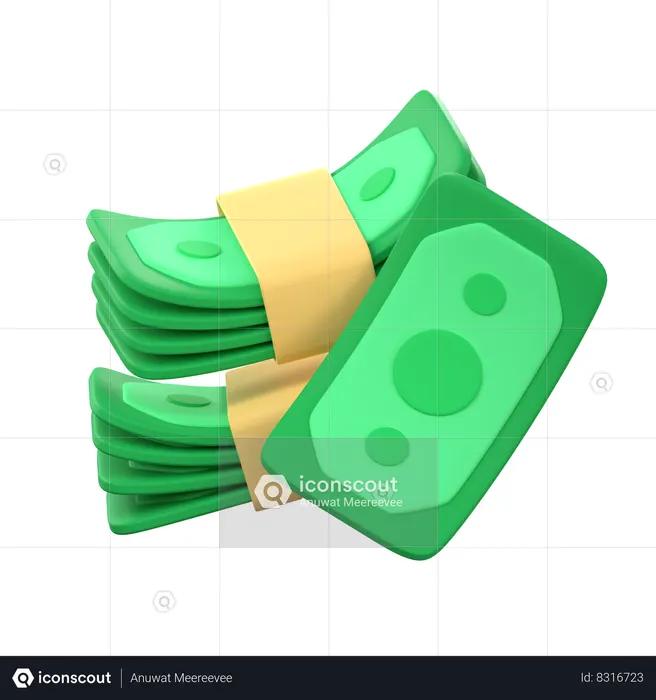Pacote bancário  3D Icon