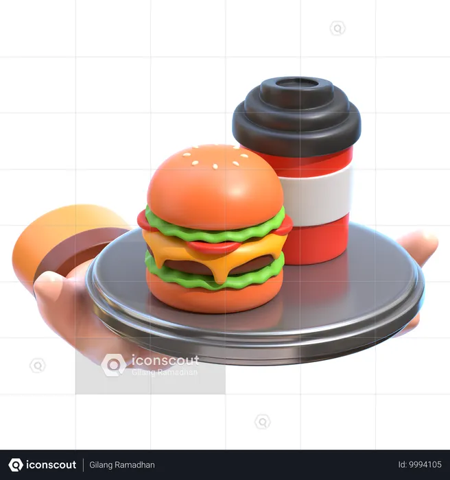 Pacote de comida disponível  3D Icon