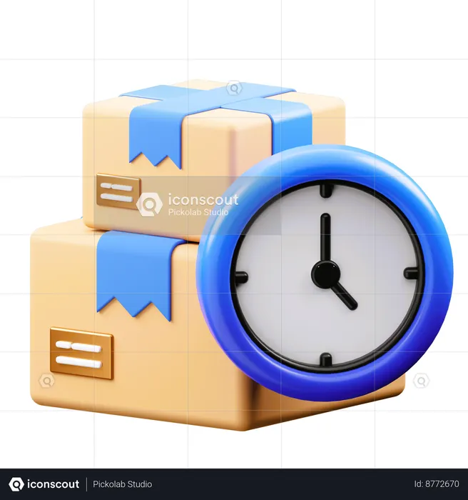 Pacote de tempo  3D Icon