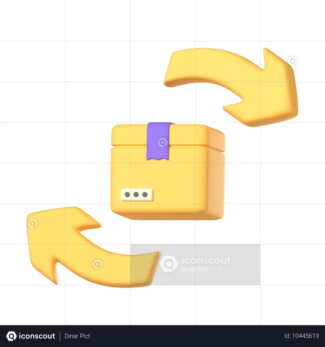 Devolução de pacote  3D Icon
