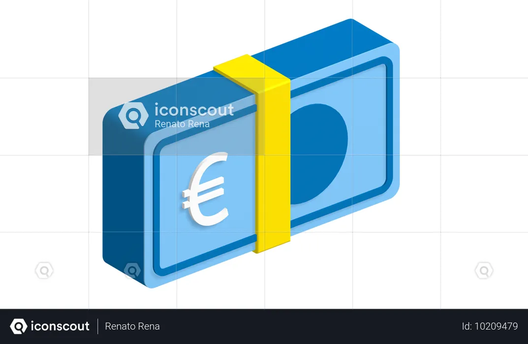 Pacote de euros  3D Icon