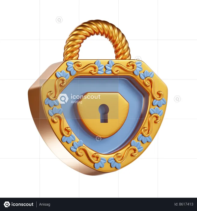 Pad lock  3D Icon