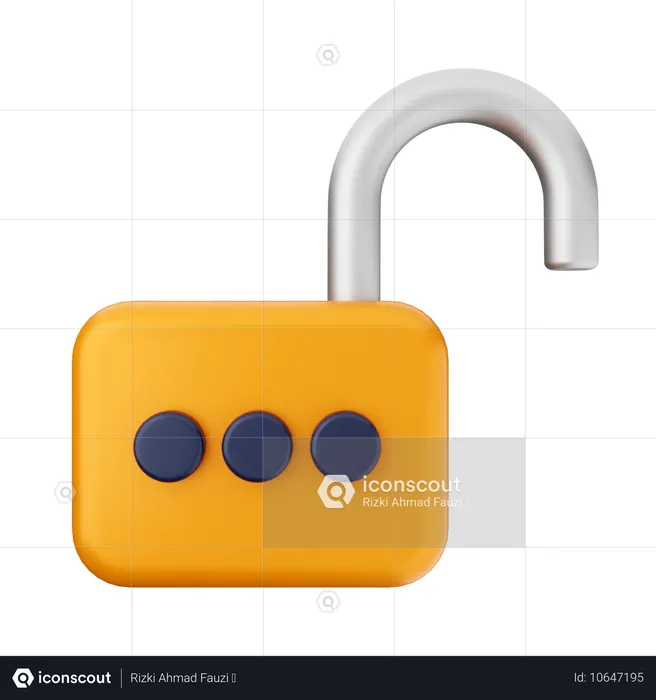 Padlock  3D Icon