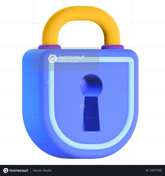 Padlock  3D Illustration