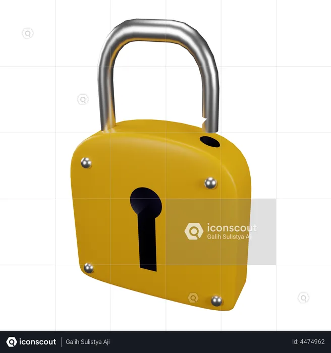 Padlock  3D Illustration