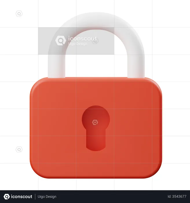 Padlock  3D Illustration