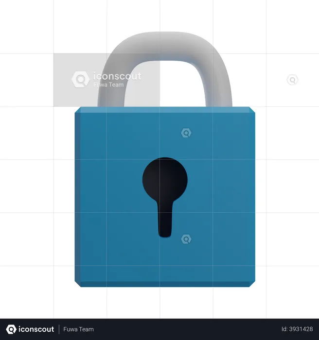 Padlock  3D Illustration