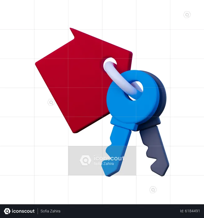 Padlock House  3D Icon