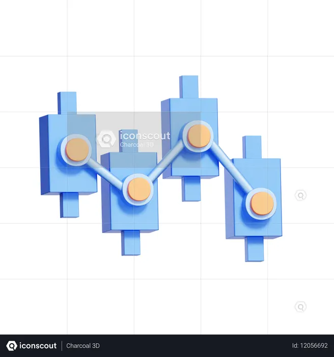 Padrão de castiçal  3D Icon