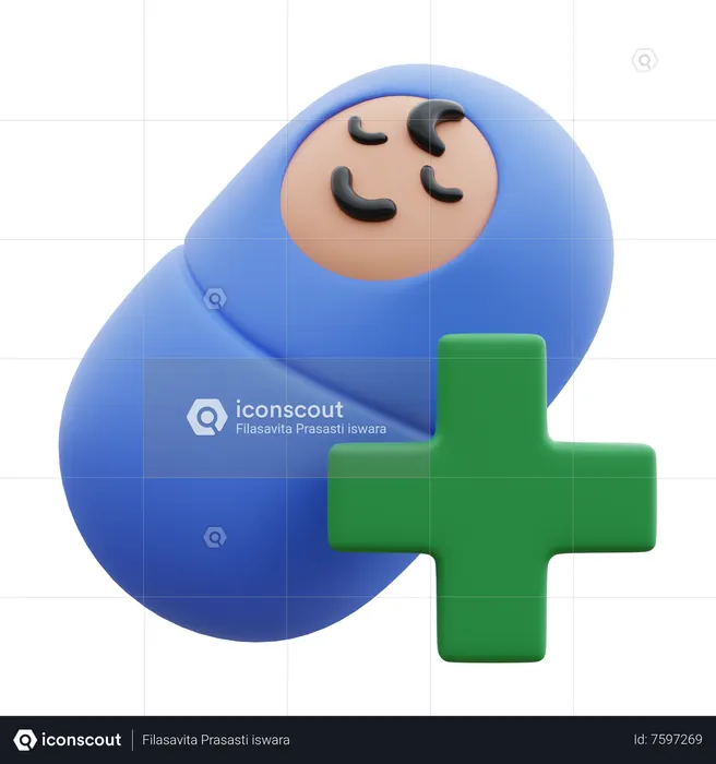 Paediatric Baby  3D Icon