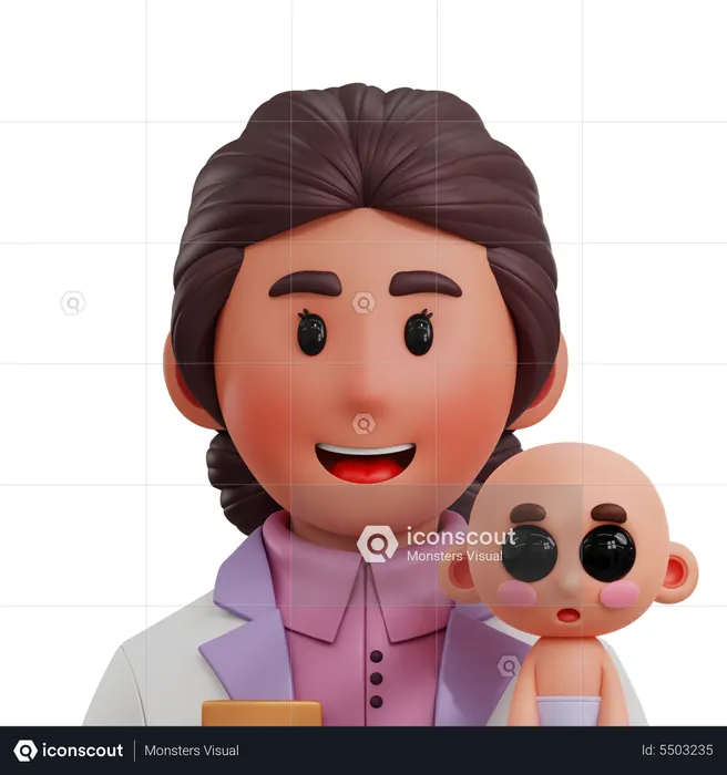 Paediatrician  3D Icon