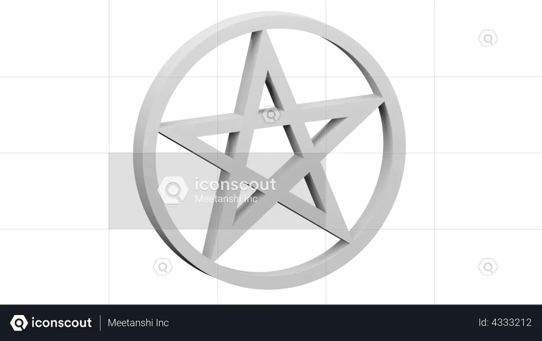 Pagam Religious Symbol  3D Illustration