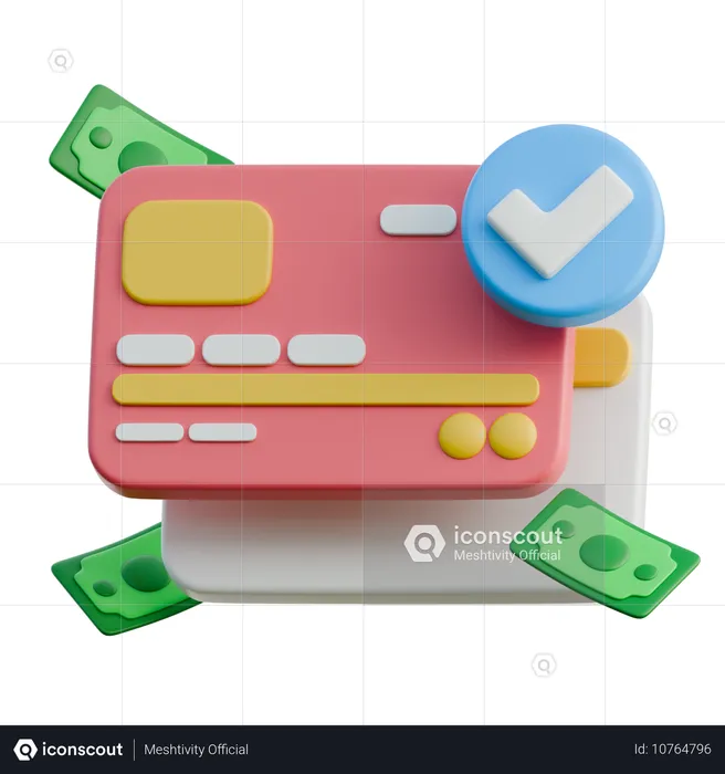 Pagamento com cartão  3D Icon