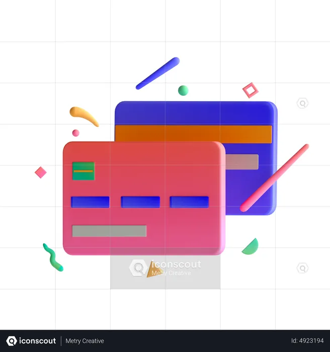 Pagamento com cartão  3D Icon