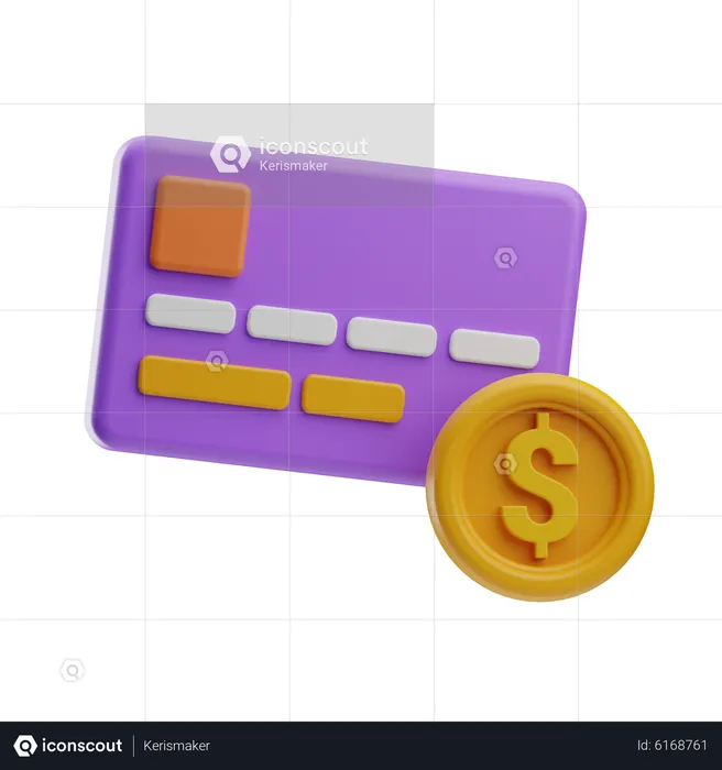 Pagamento com cartão  3D Icon