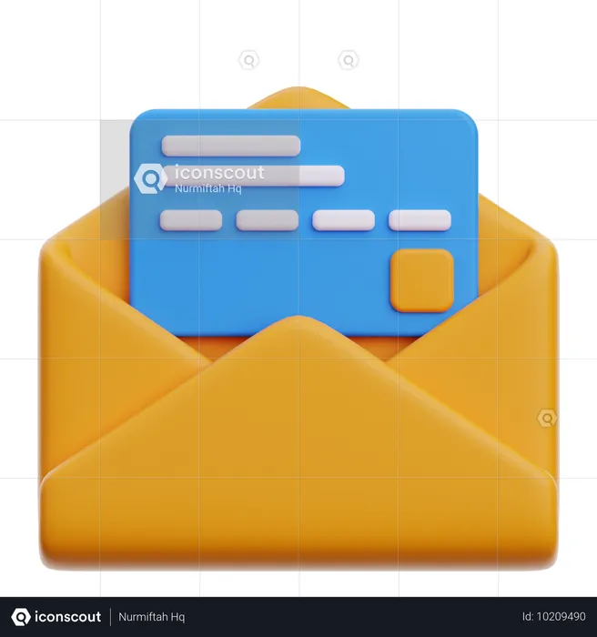 E-mail de pagamento  3D Icon