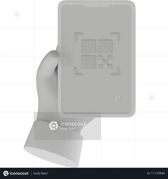 Pagamento qr móvel  3D Icon