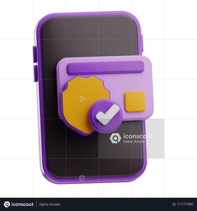 Segurança de pagamento  3D Icon