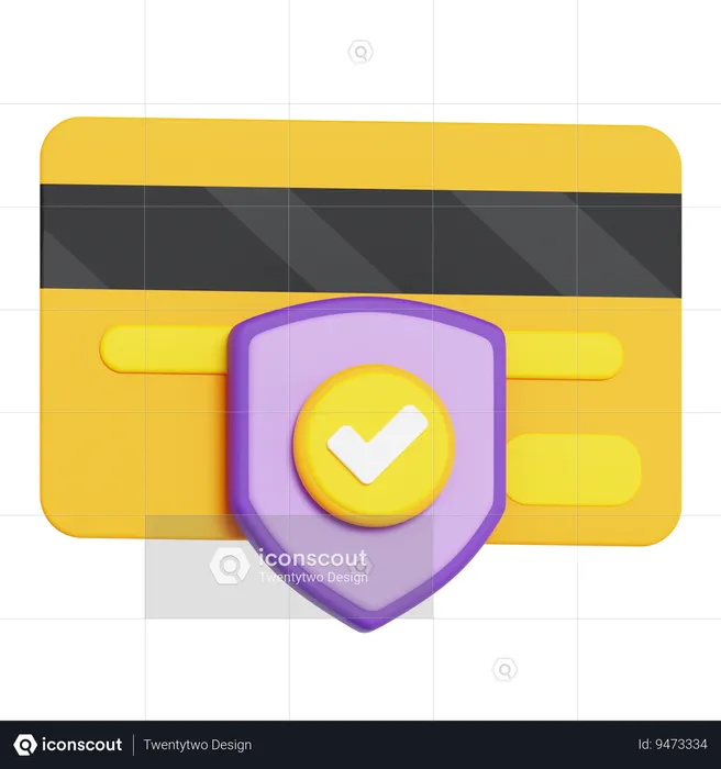 Pagamento seguro  3D Icon