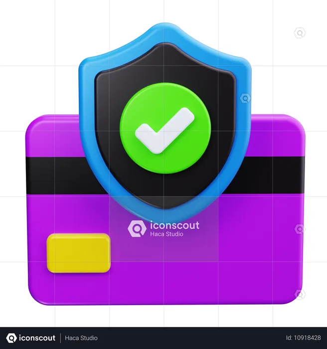 Pagamento seguro  3D Icon