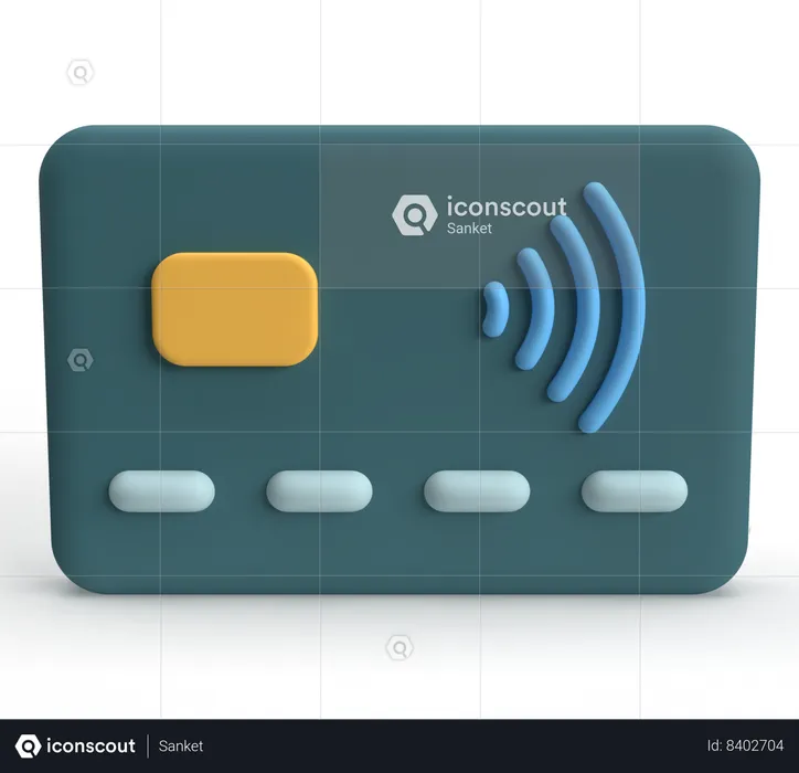 Pagamento sem dinheiro  3D Icon