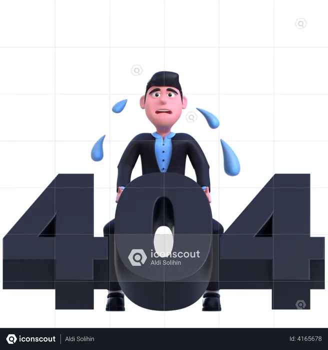 Page Not Found  3D Illustration