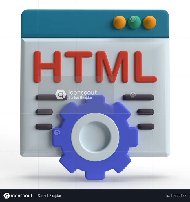 Pagina html  3D Icon