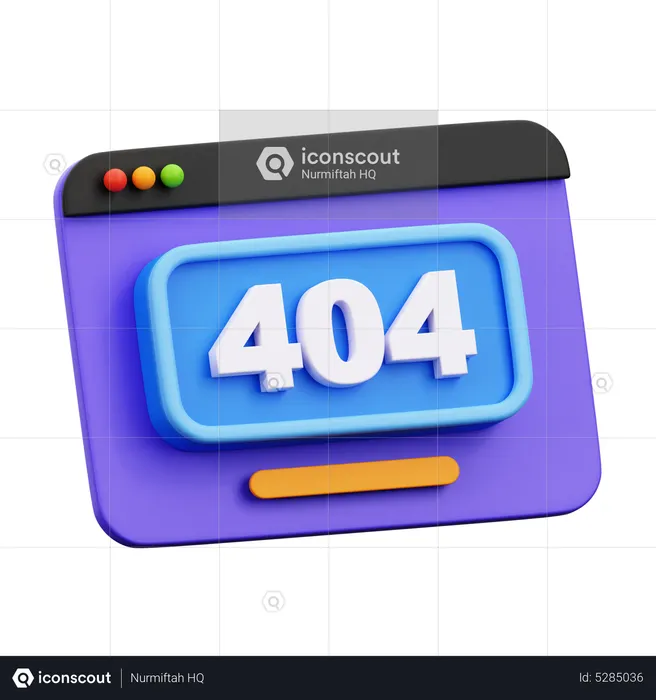 Página não encontrada  3D Icon