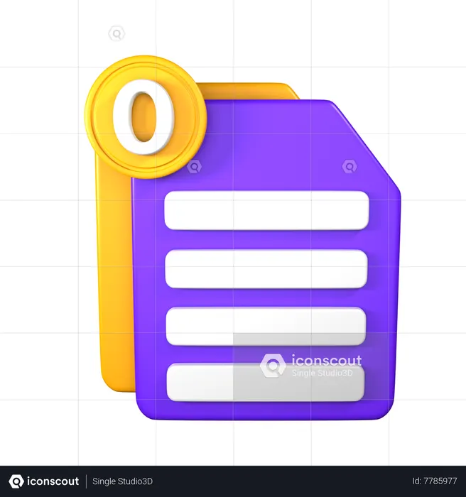 Pagina vacia  3D Icon