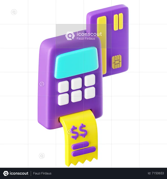 Pago en cajero automático  3D Icon