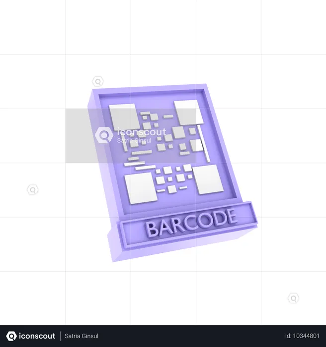 Código de barras de pago  3D Icon