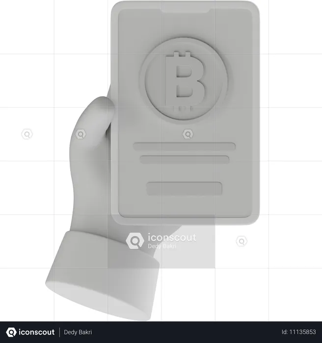 Pago en criptomoneda  3D Icon