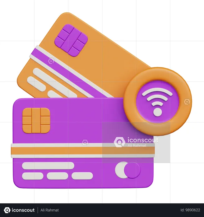 Pago con tarjeta  3D Icon