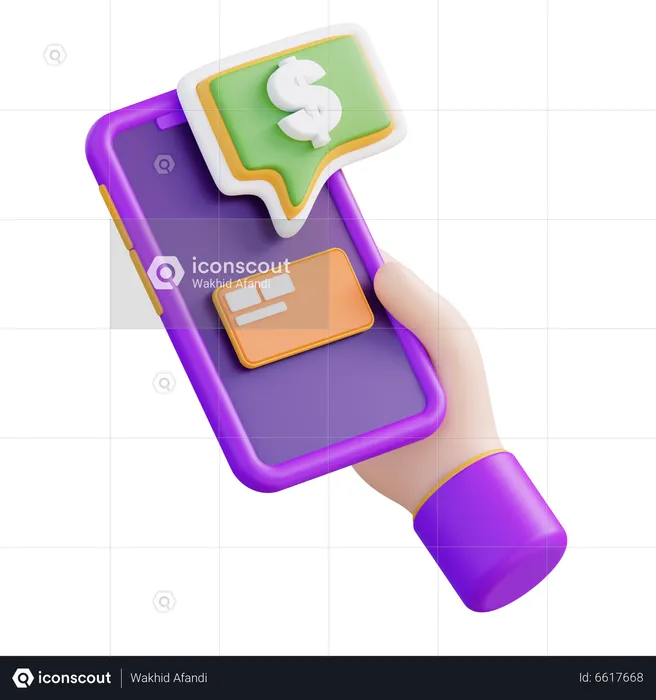 Pago con tarjeta  3D Icon