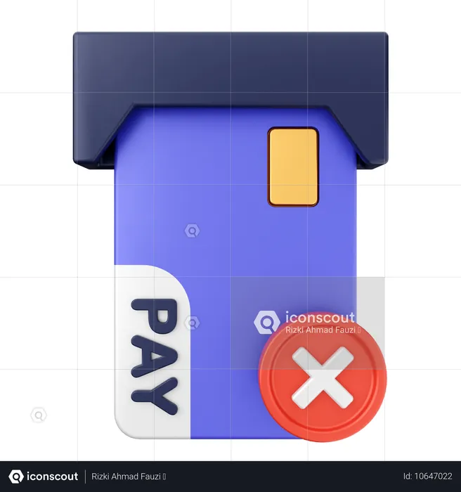 Pago con tarjeta de crédito  3D Icon