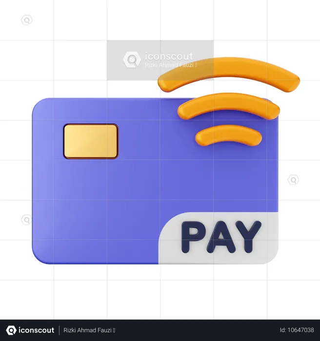 Pago con tarjeta de crédito  3D Icon