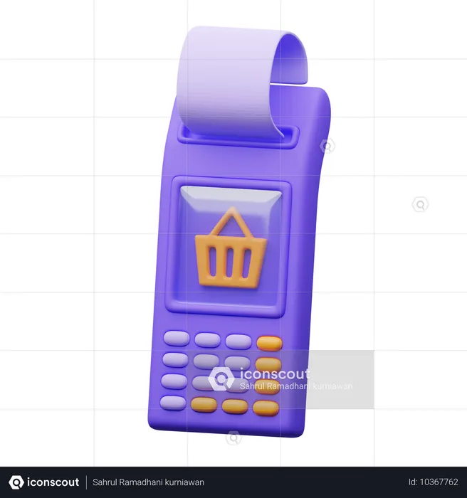 Pago de compras  3D Icon