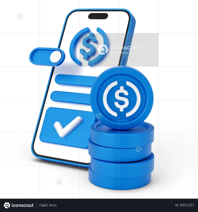 Pago de dinero  3D Icon