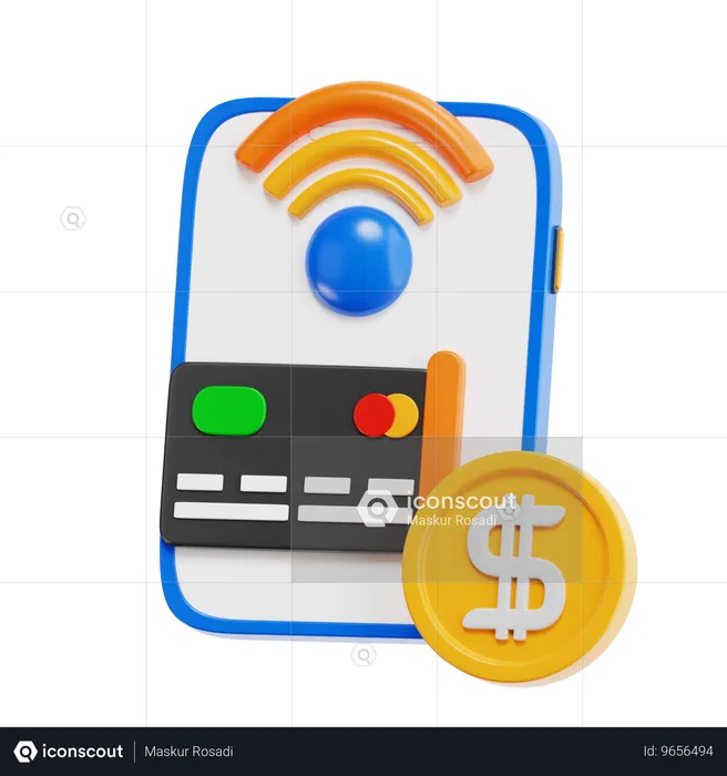 Pago Digital  3D Icon