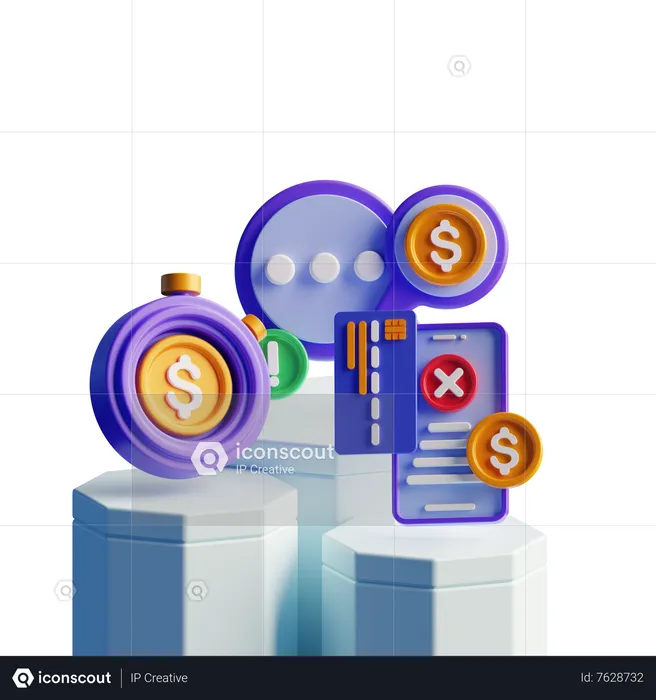 Pago Digital  3D Icon