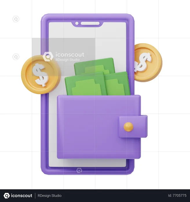 Pago Digital  3D Icon