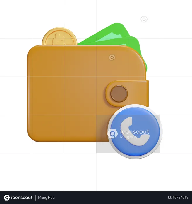 Pago telefonico  3D Icon