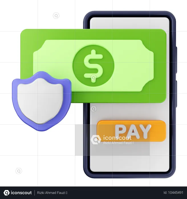 Pago seguro  3D Icon