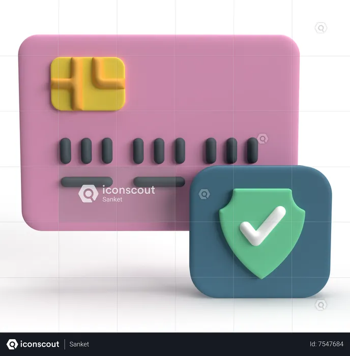 Pago seguro  3D Icon