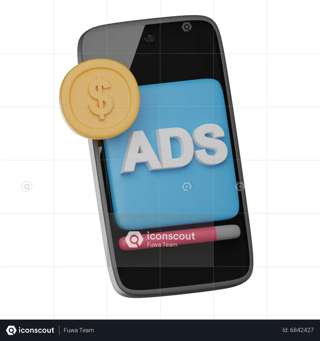 Paid Ads  3D Icon