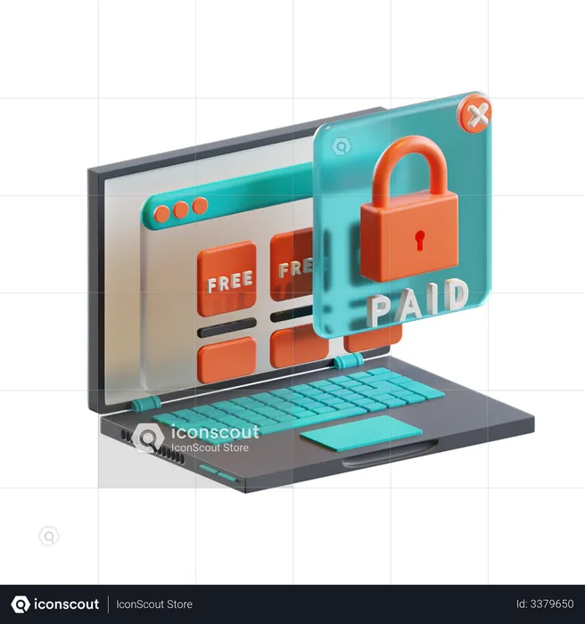 Paid advertisement  3D Icon